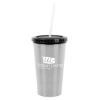 16 Oz. Stainless Steel Double Wall Tumbler - Silver