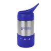 14 Oz. Stainless Steel Rockwell Bottle - Silver with Blue