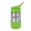 14 Oz. Stainless Steel Rockwell Bottle - Silver with Lime Green