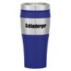 15 Oz. Terra Tumbler - Silver with Blue