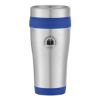 15 Oz. Aspen Stainless Steel Tumbler - Silver with Blue