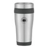 15 Oz. Aspen Stainless Steel Tumbler - Silver with Black