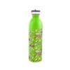 24 Oz. Full Color Stainless Steel Newcastle Bottle - Lime Green