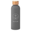 17 Oz. Blair Stainless Steel Bottle With Bamboo Lid - Gray