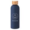 17 Oz. Blair Stainless Steel Bottle With Bamboo Lid - Navy