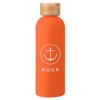 17 Oz. Blair Stainless Steel Bottle With Bamboo Lid - Orange