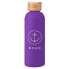 17 Oz. Blair Stainless Steel Bottle With Bamboo Lid - Purple