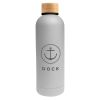 17 Oz. Blair Stainless Steel Bottle With Bamboo Lid - White