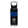 24 Oz. Floating Stainless Steel Bottle - Black with Blue