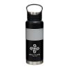 24 Oz. Floating Stainless Steel Bottle - Black with Gray