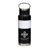 24 Oz. Floating Stainless Steel Bottle - Black with White