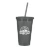 16 Oz. Newport Acrylic Tumbler - Translucent Charcoal