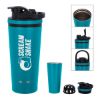 26 Oz. Stainless Steel Ice Shaker Promo Bottle - Teal