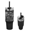 40 Oz. Full Laser Naomi Intrepid Stainless Steel Tumbler - Black