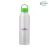 22 Oz. Darcy Aluminum Bottle - Silver with Lime Green