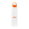 22 Oz. Darcy Aluminum Bottle - White with Orange