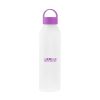 22 Oz. Darcy Aluminum Bottle - White with Purple