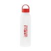 22 Oz. Darcy Aluminum Bottle - White with Red