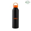 22 Oz. Darcy Aluminum Bottle - Matte Black with Orange