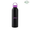 22 Oz. Darcy Aluminum Bottle - Matte Black with Purple