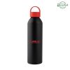 22 Oz. Darcy Aluminum Bottle - Matte Black with Red