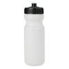 24 Oz. Water Bottle - White with Black Lid