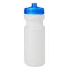 24 Oz. Water Bottle - White with Blue Lid