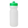 24 Oz. Water Bottle - White with Green Lid