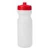 24 Oz. Water Bottle - White with Red Lid