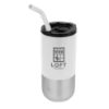 18 Oz. London Stainless Steel Tumbler - White