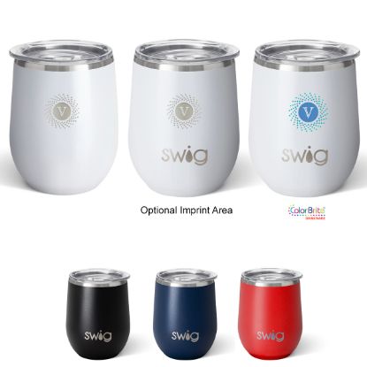 12 Oz. Swig Life Stainless Steel Stemless Wine Tumbler