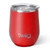 12 Oz. Swig Life Stainless Steel Stemless Wine Tumbler - Red