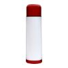 16 Oz. Full Color Denali Thermos - White with Red