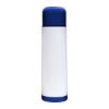 16 Oz. Full Color Denali Thermos - White with Blue