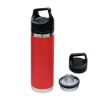 18 Oz. Full Color Davenport Stainless Steel Bottle - Red 1