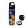 18 Oz. Full Color Davenport Stainless Steel Bottle - Navy