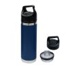 18 Oz. Full Color Davenport Stainless Steel Bottle - Navy 1