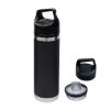 18 Oz. Full Color Davenport Stainless Steel Bottle - Black 1