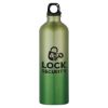 25 Oz. Aluminum Gradient Bike Bottle - Lime Green