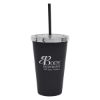 16 Oz. Moonlit Cove Tumbler - Black with Silver Lid