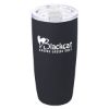 19 Oz. Everest Noir Tumbler - Black with White Lid Slider