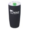 19 Oz. Everest Noir Tumbler - Black with Lime Green Lid Slider