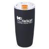 19 Oz. Everest Noir Tumbler - Black with Orange Lid Slider