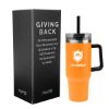 40 Oz. Aws Intrepid Stainless Steel Tumbler - Orange