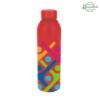 22 Oz. Full Color Serena Aluminum Bottle - Red 1