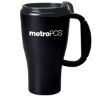 16 Oz. Omega Mug With Slider Lid - Black