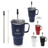 20 Oz. Fulton Stainless Steel Mug With Straw