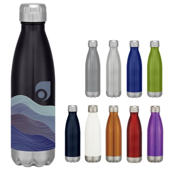 16 Oz. Full Color Swiggy Stainless Steel Bottle