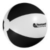 16 inch Beach Ball - White with Black