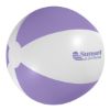 16 inch Beach Ball - White with Purple